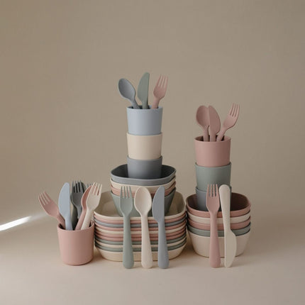 Mushie Baby Bestekset Ivory koop je bij Babywinkel
