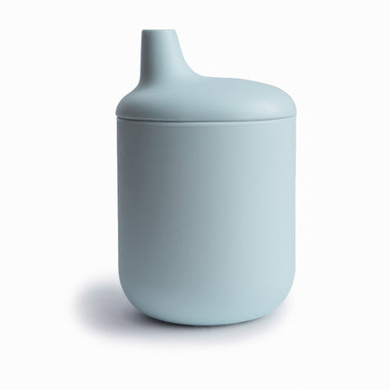 Mushie Drinkbeker Met Tuit Powder Blue koop je bij Babywinkel
