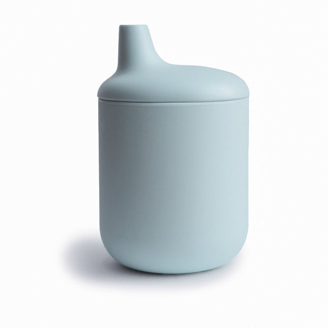 Mushie Drinkbeker Met Tuit Powder Blue koop je bij Babywinkel