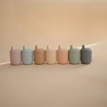 Mushie Drinkbeker Met Tuit Soft Lilac koop je bij Babywinkel