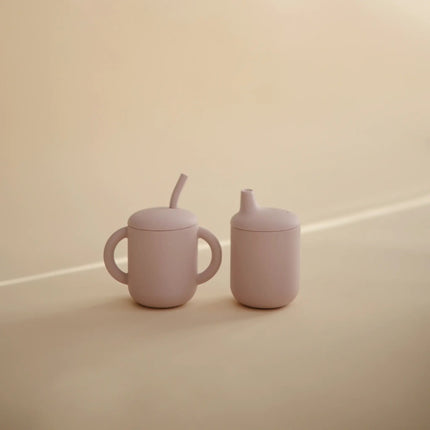 Mushie Drinkbeker Met Tuit Soft Lilac koop je bij Babywinkel