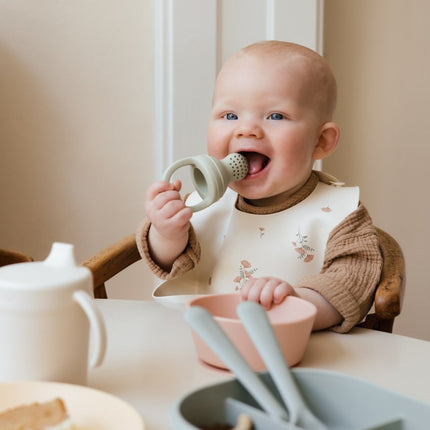 Mushie Fopspeen Fresh Food Feeder Sage Silicone 2St koop je bij Babywinkel