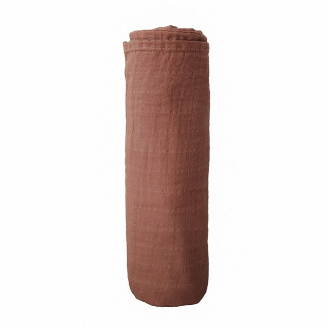 Mushie Hydrofiele Doek Cognac XL koop je bij Babywinkel