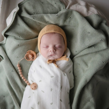 Mushie Hydrofiele Doek Leaves XL koop je bij Babywinkel