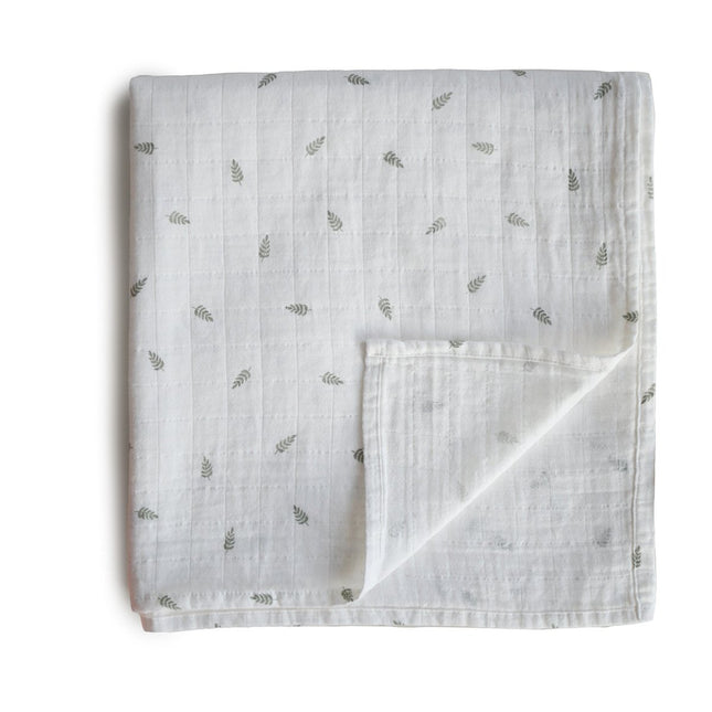 Mushie Hydrofiele Doek Leaves XL koop je bij Babywinkel