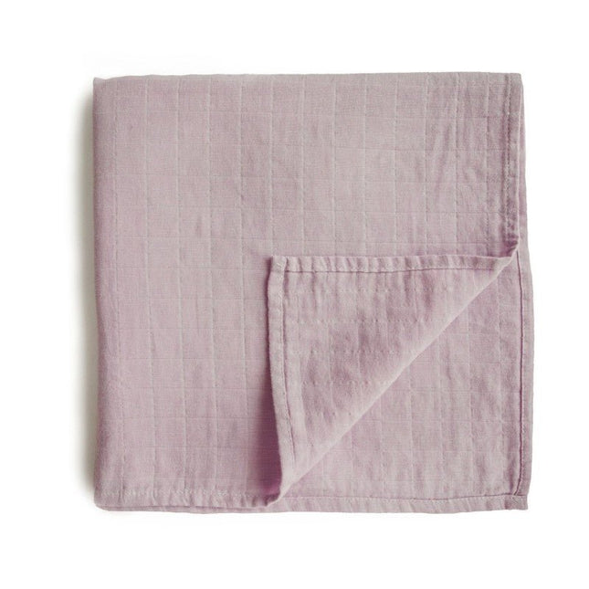 Mushie Hydrofiele Doek Soft Mauve 120cm koop je bij Babywinkel