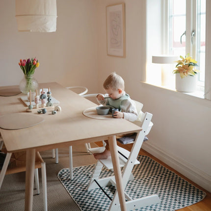 Mushie Knoeimat Olive Check koop je bij Babywinkel