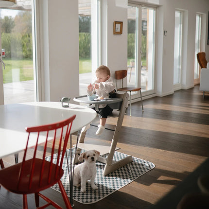 Mushie Knoeimat Olive Check koop je bij Babywinkel