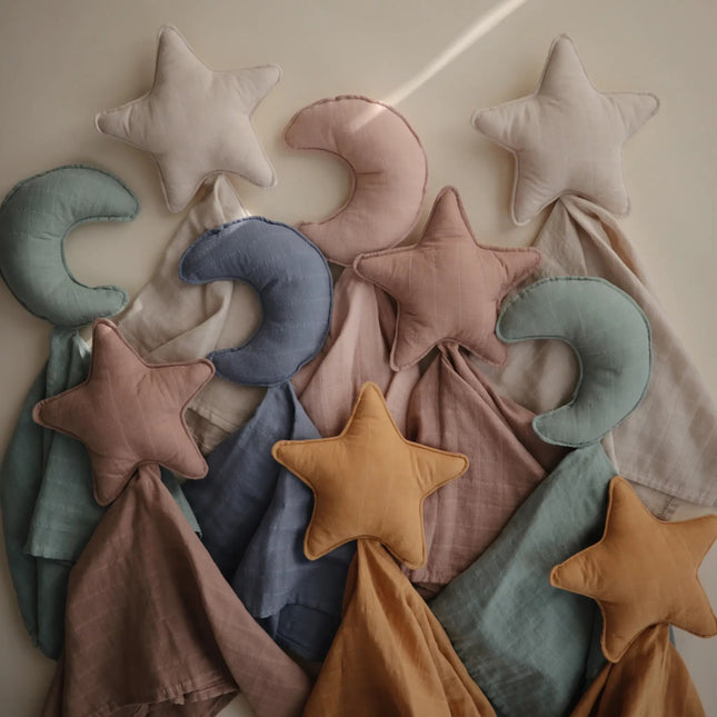 Mushie Knuffeldoekje Lovey Star Fog koop je bij Babywinkel
