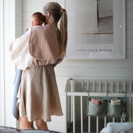 Mushie Monddoekje Set Blush/Fog 2st koop je bij Babywinkel