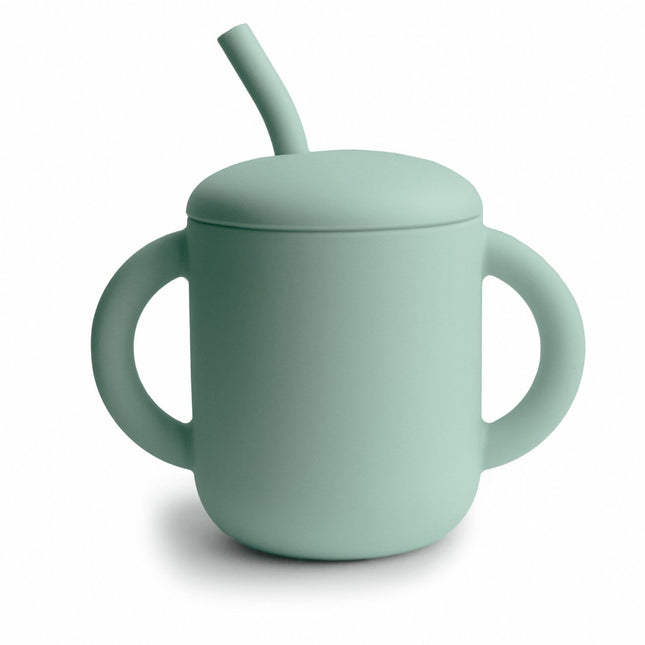 Mushie Rietjesbeker Cambridge Blue koop je bij Babywinkel