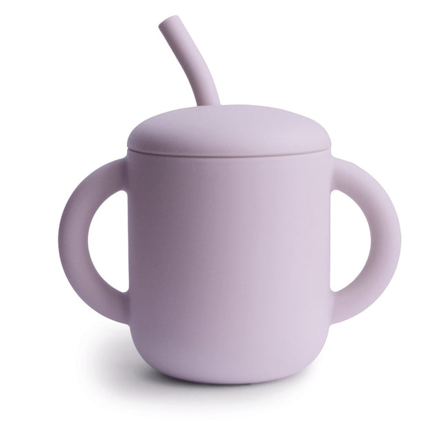 Mushie Rietjesbeker Soft Lilac koop je bij Babywinkel