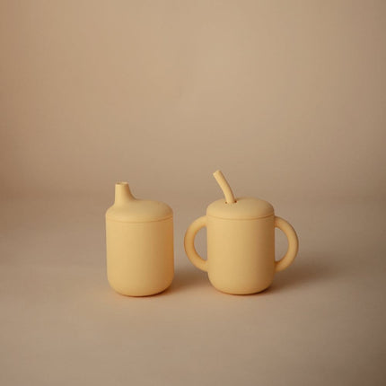 Mushie Drinkbeker Pale Daffodil koop je bij Babywinkel