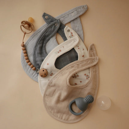 Mushie Slabbetje Tradewinds/ Baby Blue 2St koop je bij Babywinkel