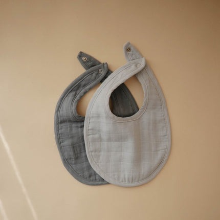 Mushie Slabbetje Tradewinds/ Baby Blue 2St koop je bij Babywinkel