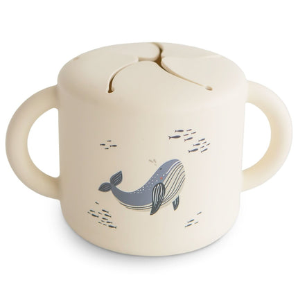 Mushie Snackbox Whales koop je bij Babywinkel