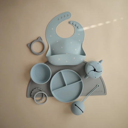 Mushie Speenhouder Silicone Powder Blue koop je bij Babywinkel