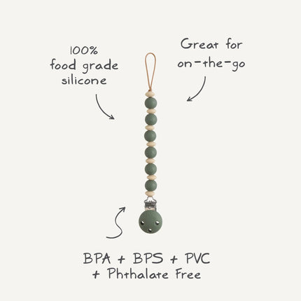 Mushie Speenkoord Luna Blush koop je bij Babywinkel