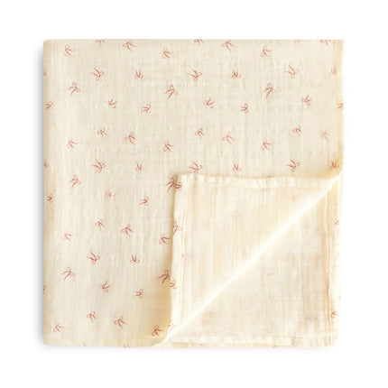 Mushie Hydrofiele Doek Bows 120Cm koop je bij Babywinkel