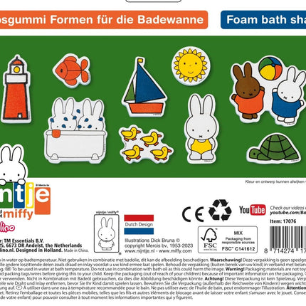 Nijntje Badspeelgoed Foam Figuren koop je bij Babywinkel