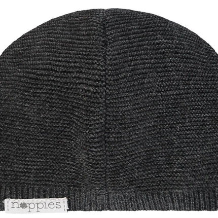 Noppies Baby Mutsje Dark Grey Melange koop je bij Babywinkel