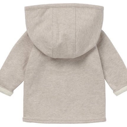 Noppies Baby Vestje Rev Bonny Taupe Melange Tweezijdig koop je bij Babywinkel