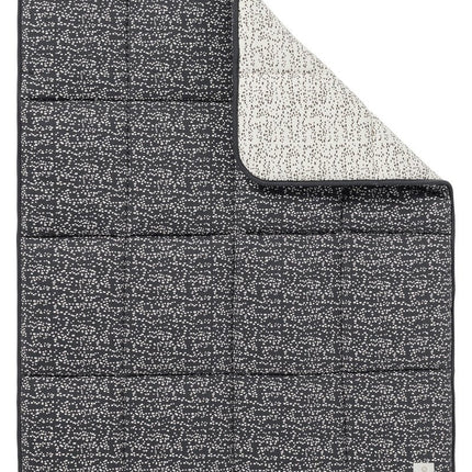 Noppies Fancy Dot jersey boxkleed omkeerbaar Forged Iron 75x95cm koop je bij Babywinkel