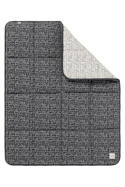Noppies Fancy Dot jersey boxkleed omkeerbaar Forged Iron 75x95cm koop je bij Babywinkel