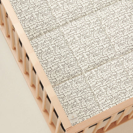 Noppies Fancy Dot jersey boxkleed omkeerbaar Forged Iron 75x95cm koop je bij Babywinkel