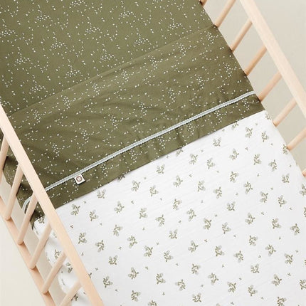 Noppies Wiegdeken Clover Mousseline Omkeerbaar Beetle koop je bij Babywinkel
