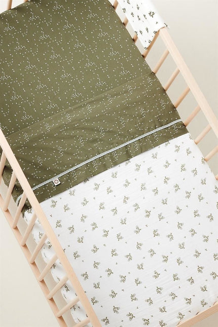 Noppies Wiegdeken Clover Mousseline Omkeerbaar Beetle koop je bij Babywinkel