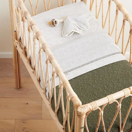 Noppies Wiegdeken Gebreid Omkeerbaar Oxford Tan koop je bij Babywinkel