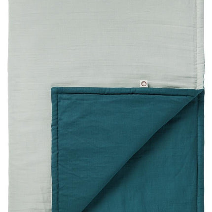 Noppies Wiegdeken Gevuld Mousseline Omkeerbaar Puritan Gray koop je bij Babywinkel