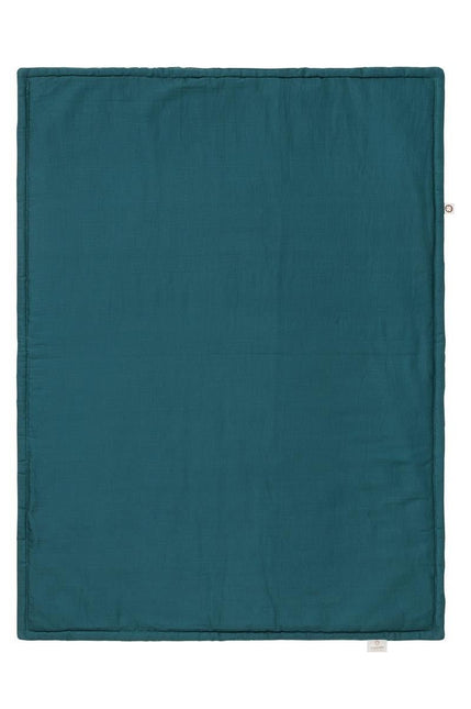 Noppies Wiegdeken Gevuld Mousseline Omkeerbaar Puritan Gray 75x100cm koop je bij Babywinkel