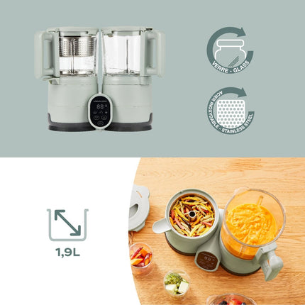 Babymoov Keukenmachine Nutribaby Glass Celadon Green koop je bij Babywinkel