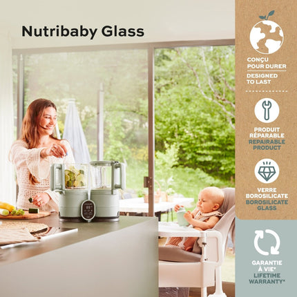 Babymoov Keukenmachine Nutribaby Glass Celadon Green koop je bij Babywinkel