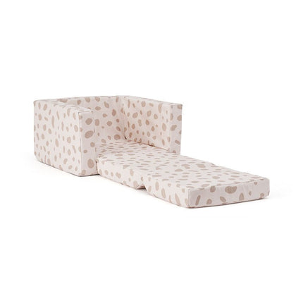 Opvouwbare fauteuil met stippen koop je bij Babywinkel