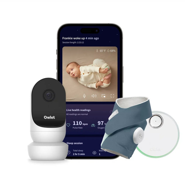 Owlet Babyfoon Dream Sock & Cam 2 Bundel - Bedtime Blue koop je bij Babywinkel