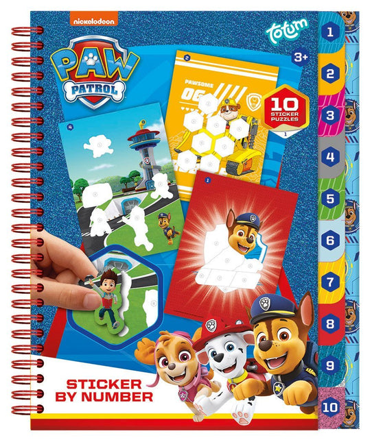 Paw Patrol Knutsel Boek Nummer Stickeren koop je bij Babywinkel