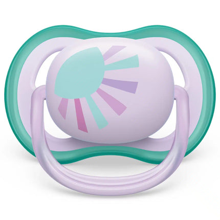 Philips Avent Fopspeen +0 Maanden Air Zon/Regenboog Girl koop je bij Babywinkel