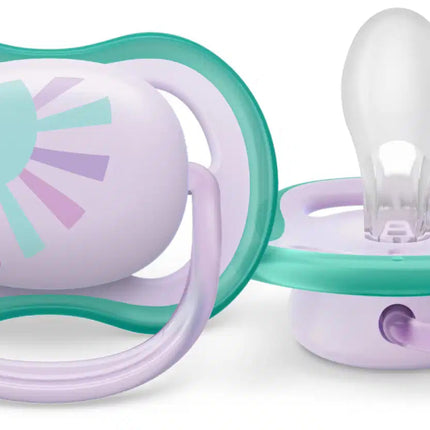 Philips Avent Fopspeen +0 Maanden Air Zon/Regenboog Girl koop je bij Babywinkel