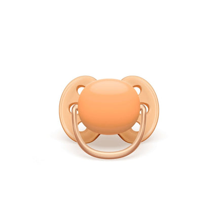 Philips Avent Fopspeen Soft +0 Mnd Cognac Groen 2st koop je bij Babywinkel