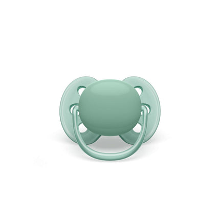 Philips Avent Fopspeen Soft +0 Mnd Cognac Groen 2st koop je bij Babywinkel