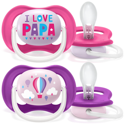 Philips Avent Speen Fopspeen Maat 2 I Love Papa koop je bij Babywinkel