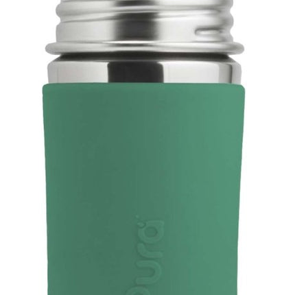 Pura Babyfles Rvs 325 Ml + Silicone Speen Medium Flow + Silicone Reisdop + Mint Sleeve koop je bij Babywinkel