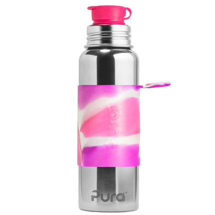Pura Vattenflaska Swirl Pink 850 ml