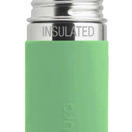 Pura Thermosfles Rvs 260 Ml Tuitspeen Moss Sleeve koop je bij Babywinkel