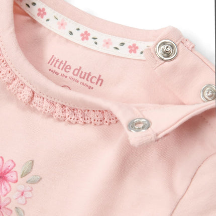 Romper korte mouw roze Blossom koop je bij Babywinkel