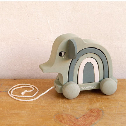 Roommate Trekfiguur Stacking Toy Elephant koop je bij Babywinkel