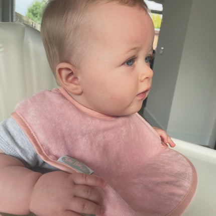 Silly Billyz Slabbetje Fleece Large Antique Pink koop je bij Babywinkel